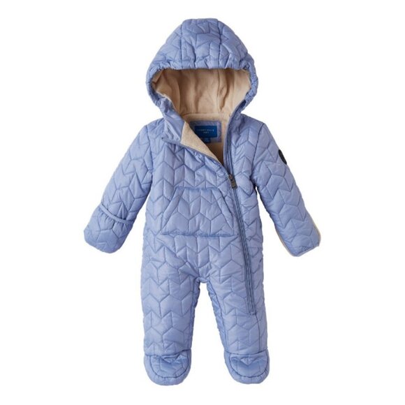 💕PERRY ELLIS💕 Zig Zag Quilted Pram 3-6 Months - Picture 1 of 10
